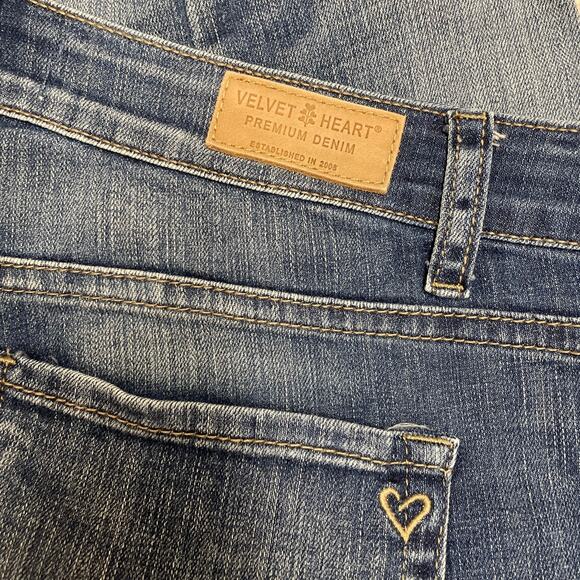 Velvet Heart Denim Alisia, Mid Rise Skinny Ankle Jeans Distressed Size 29 - Picture 7 of 7